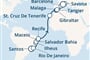 Costa Fascinosa - Brazílie, Kanárské ostrovy, Maroko, Gibraltar, Španělsko, Itálie, Francie (Santos) Costa Fascinosa - Brazílie, Kanárské ostrovy, Maroko, Gibraltar, Španělsko, Itálie, Francie (Santos)